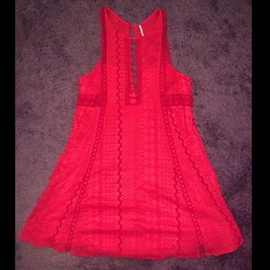 Free People Red Dress Size 10